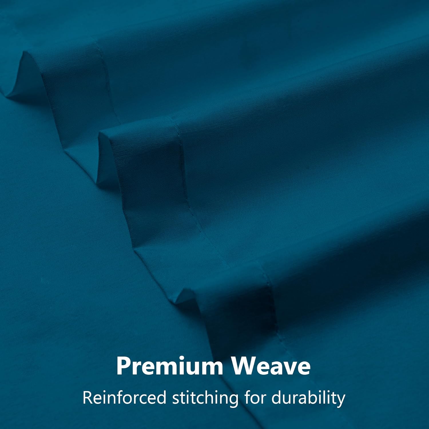 LINENOVA Standard Pillowcase Set of 2, Cooling Rayon from Bamboo Pillow Cases, 2000 TC Ultra Soft & Breathable Envelope Pillow Cover, Moisture-Wicking for Hot Sleepers(Biscay Blue, 48 * 74cm)