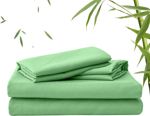 LINEKART 2000TC Bamboo Bed Sheets King Single – Ultra Soft 3 Piece Sheet Set, Deep Pocket 40cm, Natural Breathable & Sweat-Wicking, Ideal for Hot Sleepers (Ocean)