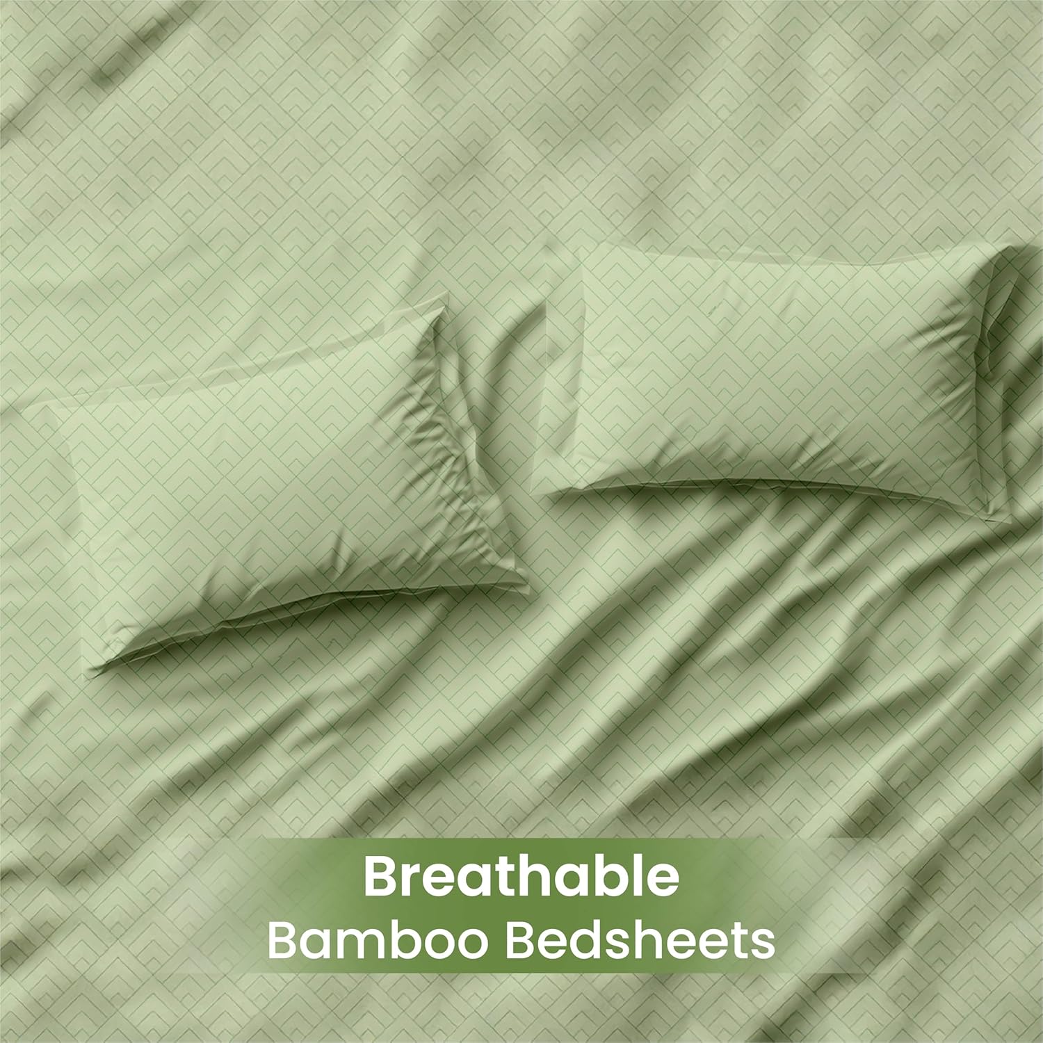 LINENCART Bamboo King Size Bedsheet with 2 Pillow Covers | 100x106 in | 300 TC Floral Printed Bedsheet for Double Bed King Size | Ultra Soft & Anti-Microbial King Size Bed Sheet | Pack of 1, Aqua Blue