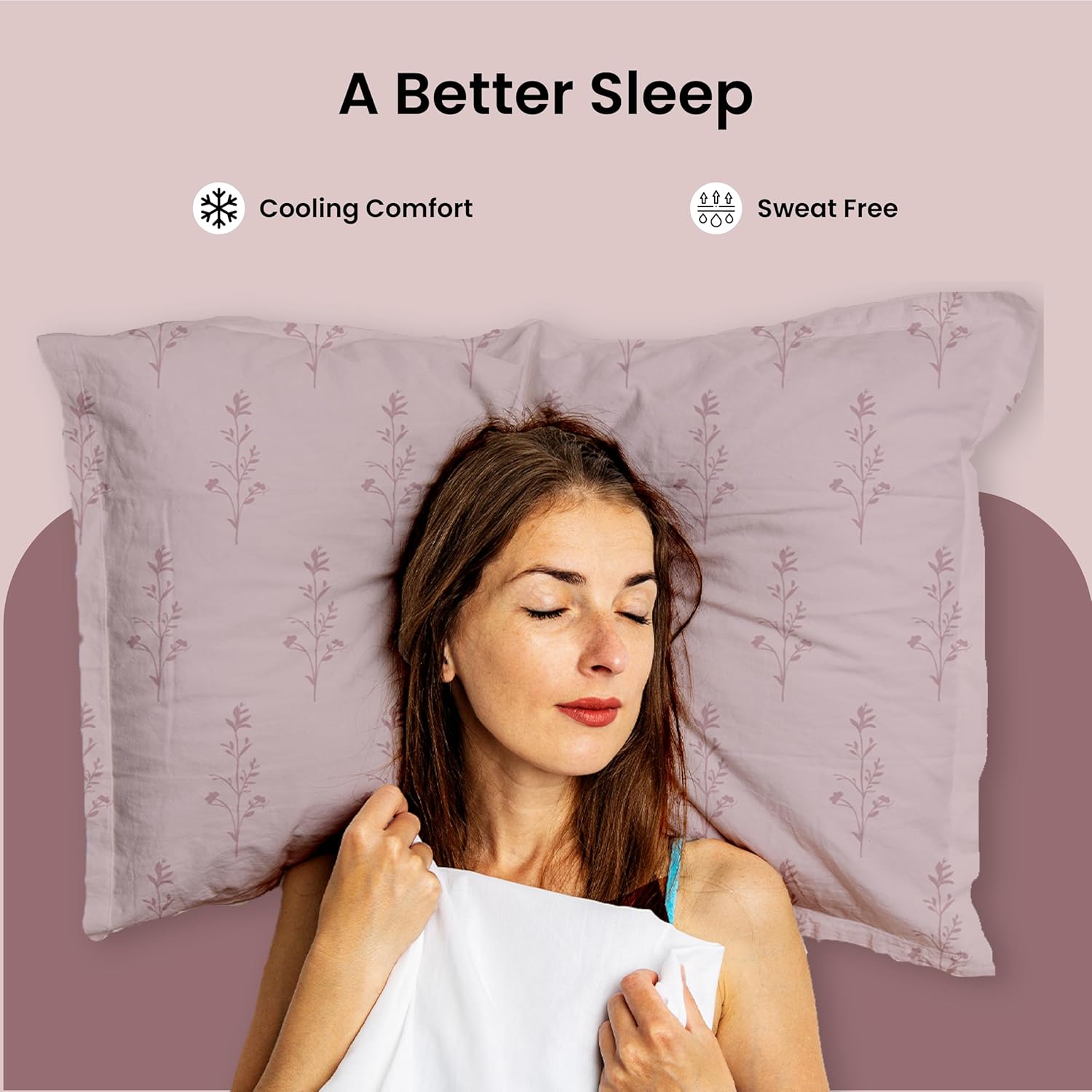 LINENCART Bamboo King Size Bedsheet with 2 Pillow Covers | 100x106 in | 300 TC Floral Printed Bedsheet for Double Bed King Size | Ultra Soft & Anti-Microbial King Size Bed Sheet | Pack of 1, Aqua Blue