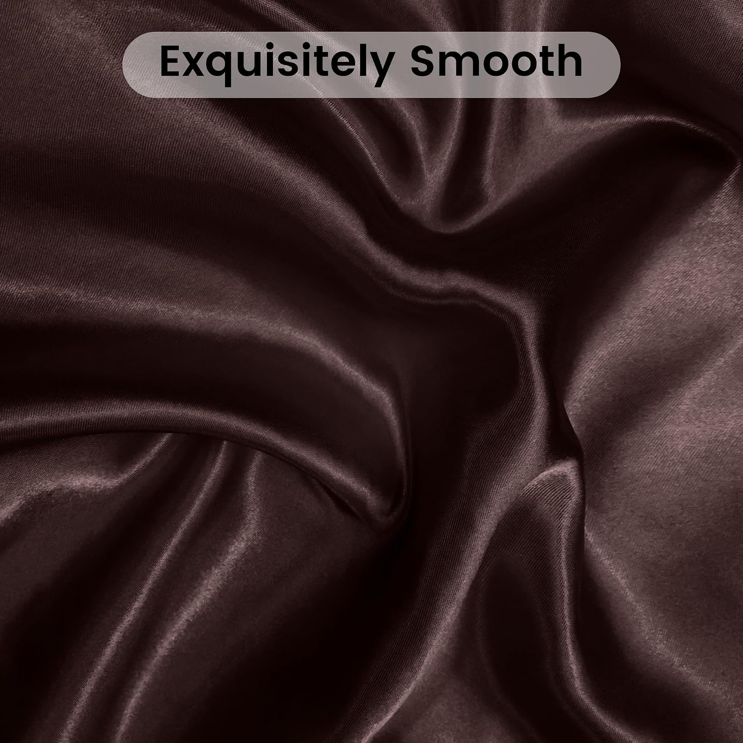 LINENCART Silky Satin Pillowcases Set of 2 – Queen Size 51x76cm, Frizz Control & Gentle on Skin, Silk-Like Feel with Envelope Closure – Gift Ready – Dark Green