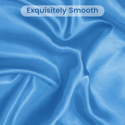 LINENCART Silky Satin Pillowcases Set of 2 – Queen Size 51x76cm, Frizz Control & Gentle on Skin, Silk-Like Feel with Envelope Closure – Gift Ready – Dark Green