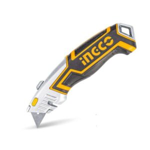 Truliving_Hand Tools & Hardware-Knifes & Cutters-Tools & Hardware-INGCO Utility Knife HUK6118 | 180×45 mm With 5 blades