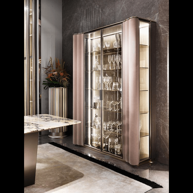 Trueliving White With Sliding Transparent Door Bar Cabinet(‎Standard (Between 20-40 In Width, 30-40 In Height)