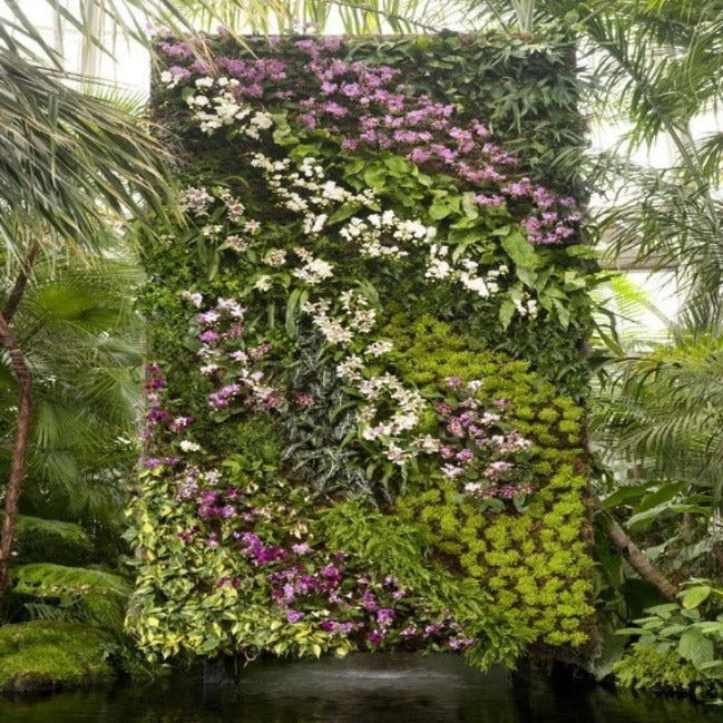 Trueliving Plant UV Protected Privacy Ivy Screen Faux Greenery Wall Decor Outdoor Indoor Use Backyard Garden Decoration 20" x 20"