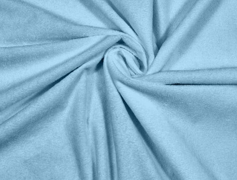 Featherix Cotton Feel Terry Ultra Soft Breathable Hypoallergenic Waterproof Mattress Protector King Size (Powder Blue, 78 x 72)
