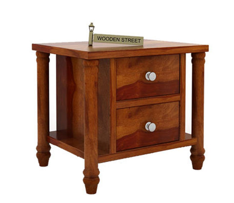 Ornat Bedside Table (Honey Finish)