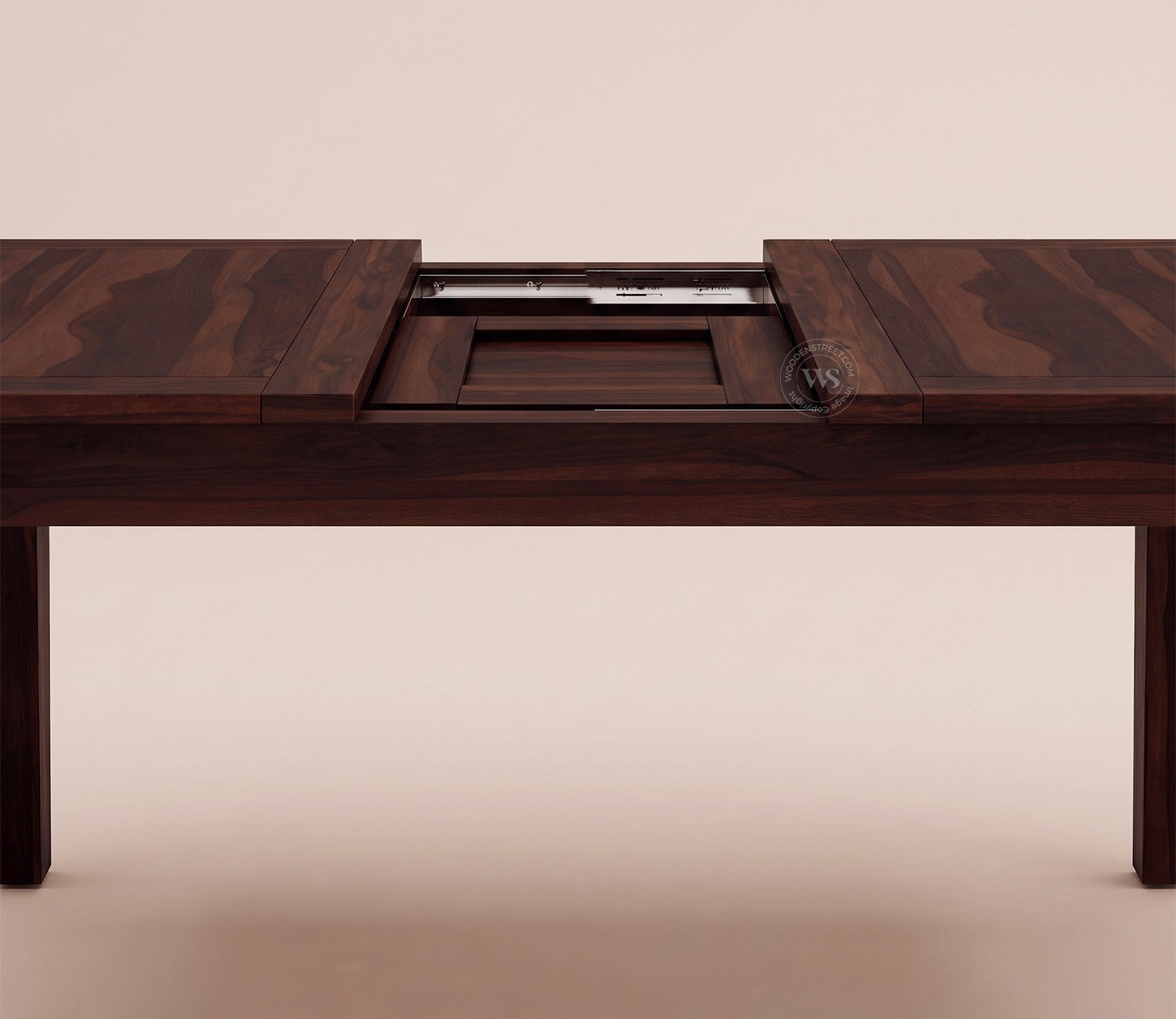 Tim Extendable 4 Seater Dining Table (Walnut Finish)