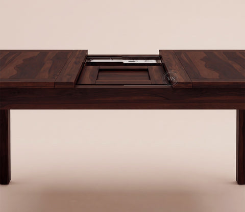 Tim Extendable 4 Seater Dining Table (Walnut Finish)