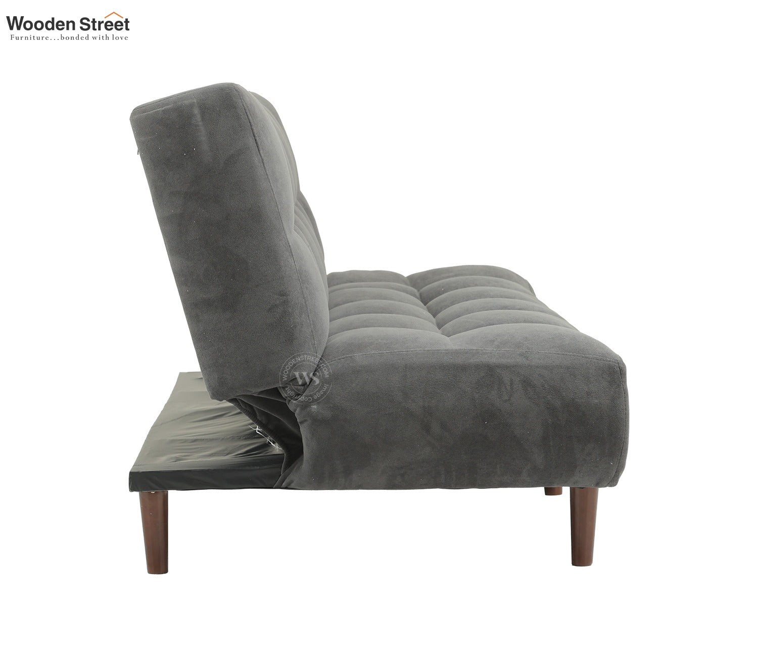 Castello Premium Upholstery Fabric Sofa cum Bed (Grey)