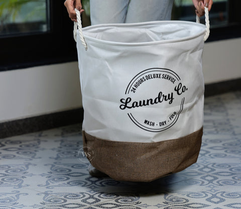 Tidy-Tote Foldable Laundy Basket