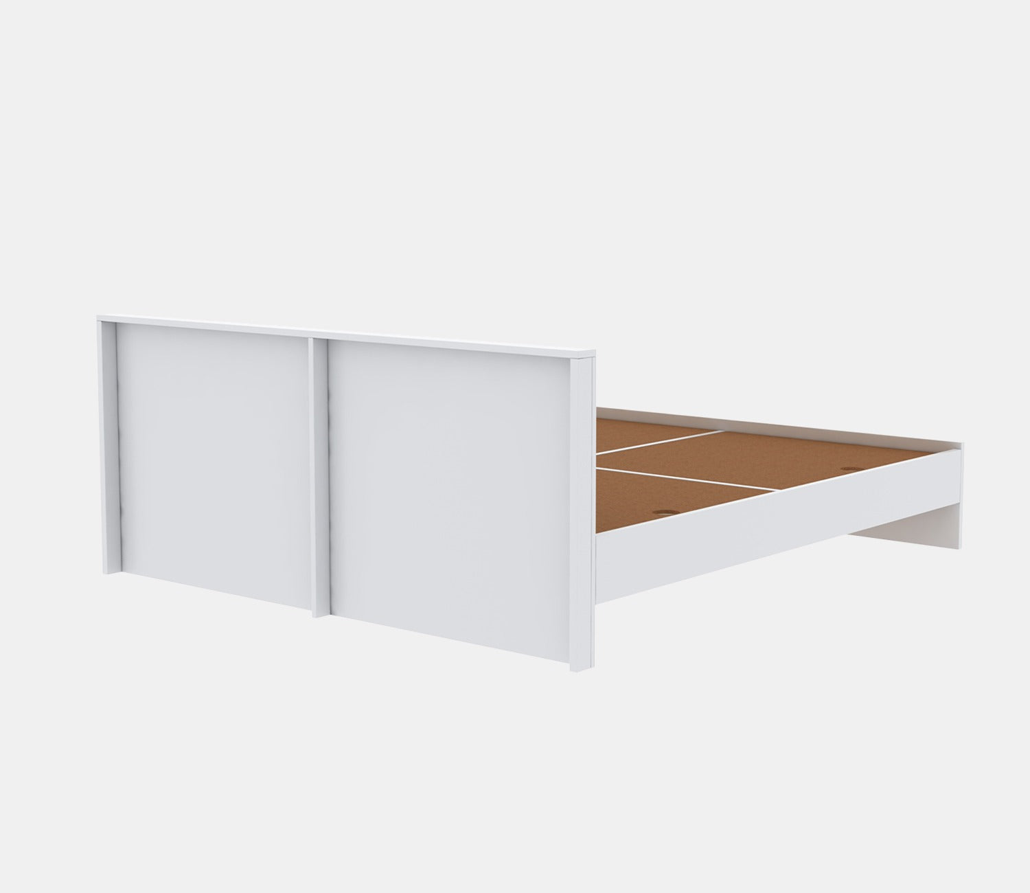 Clemency Bed without Storage (Queen Size, Frosty White Finish)