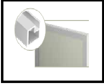 Trueliving_GLASS FRAME PROFILE 22 MM silver