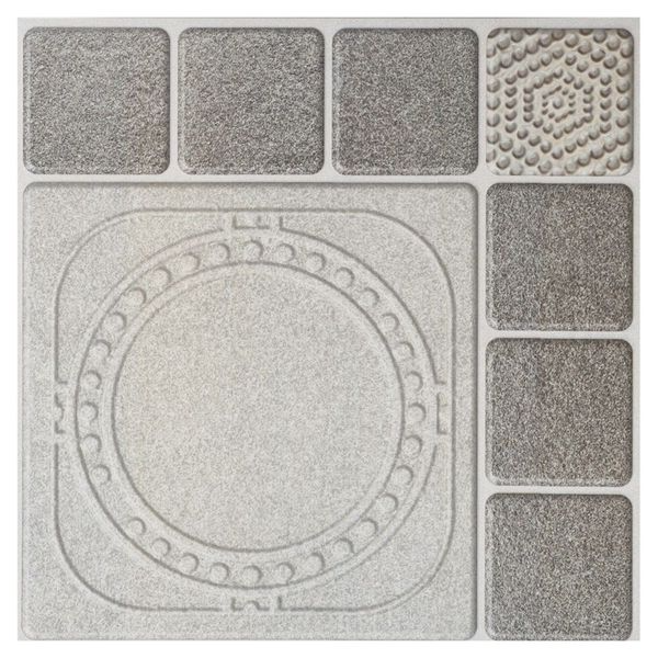 Trueliving_Orient Bell HRP Squares Geometric Slate Textured 400 mm x 400 mm Ceramic Parking Tile_Price-45_Per Sq Ft.