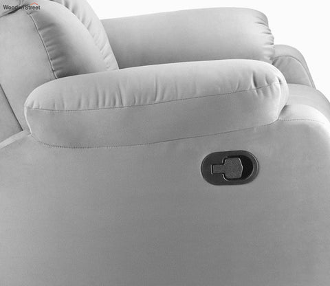 Valios Fabric 1 Seater Manual Recliner Chair (Grey)