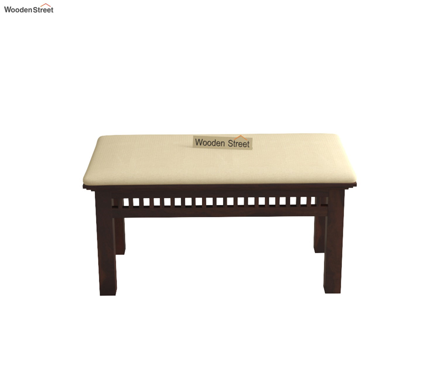 Adolph Compact 4 Seater Dining Set with Bench (Walnut Finish)