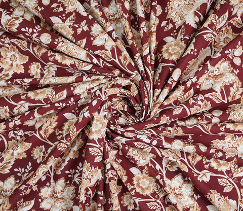 Rose Moments Queen Size Bedsheet (Red)