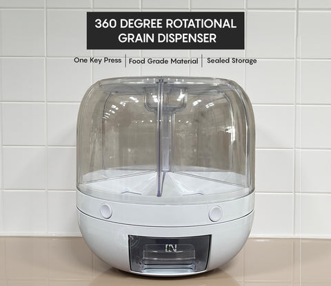 Callisto 6- Compartment All-In-One Rotating Grain Dispenser - Large
