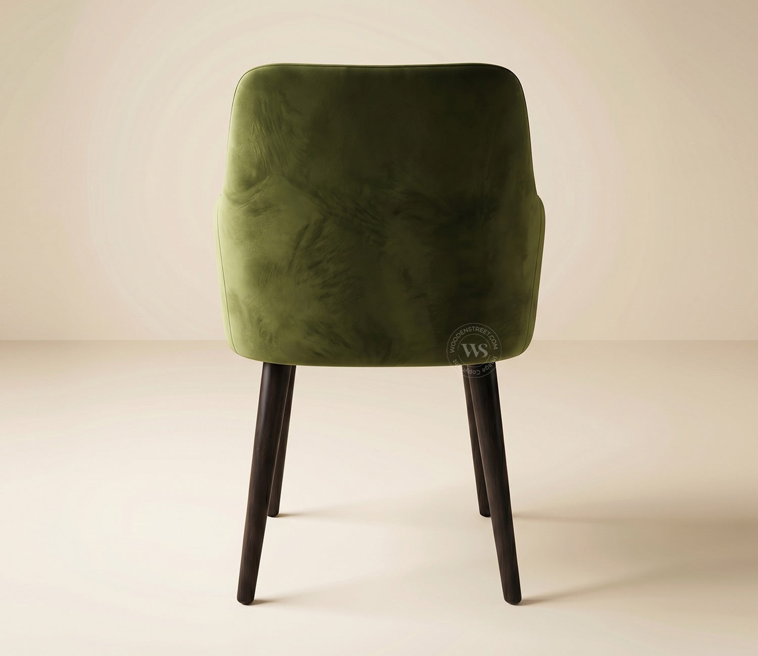 Aureya Upholstered Arm Chair (Dark Olive Green)