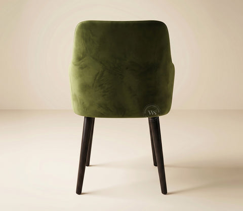 Aureya Upholstered Arm Chair (Dark Olive Green)
