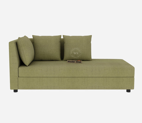 Sible 6 Seater Right Aligned Fabric L Shape Sofa (Cotton, Fresh Mint)