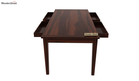 Mcbeth 8 Seater Dining Table With Storage (Walnut Finish)