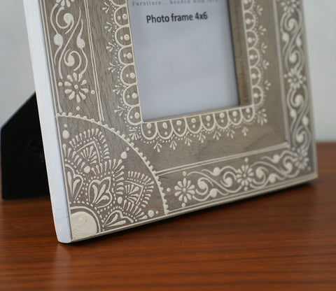 Ira Traditional Designer Hand Painted Wooden Photo Frame