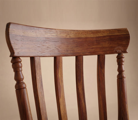 Misha Sheesham Wood Dining Chair (Teak Finish)