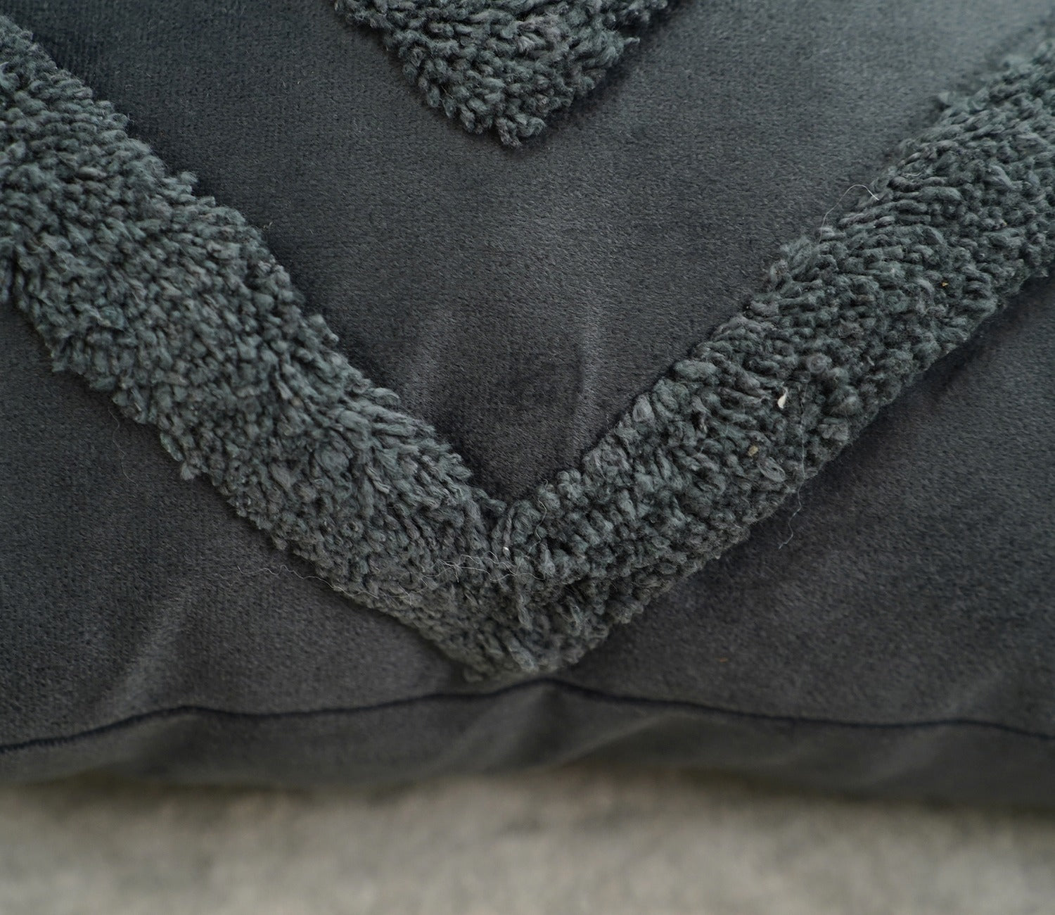 Super Soft Velvet Cushion Covers - Set of 2 (18 x 18 inches, Grey)