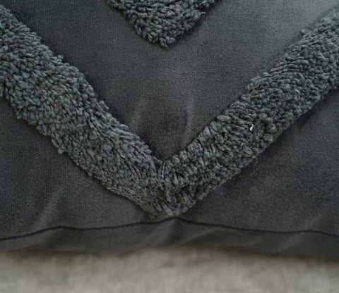Super Soft Velvet Cushion Covers - Set of 2 (18 x 18 inches, Grey)
