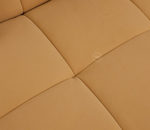 Cinnaro Modern Sofa Cum Bed with Pull Out Conversion and Tufted Design (Yellow)