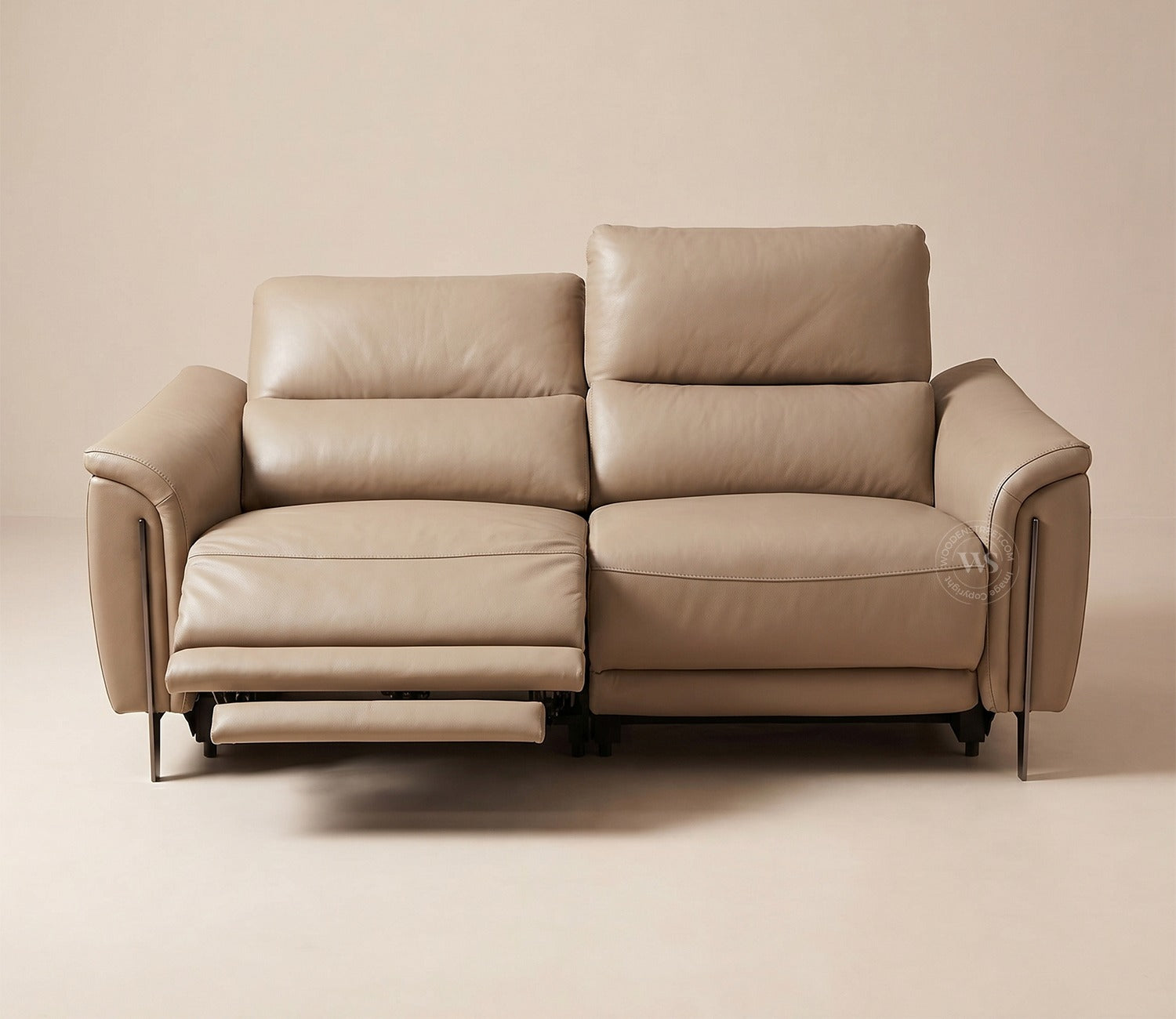 Dennis Luxe Electric Recliner 2 Seater Sofa (Urban Beige)