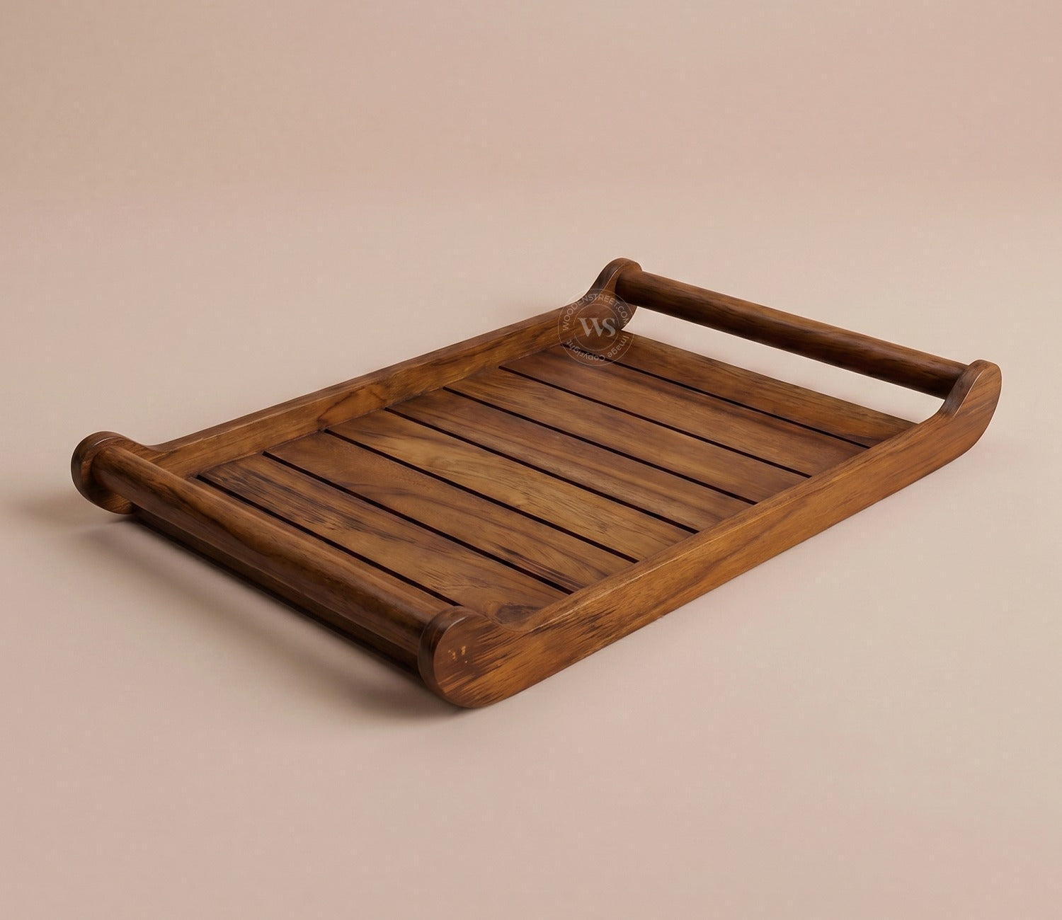 Cruiser Mango Wood Handcrafted Rectangular Serving Tray (Set of 2)
