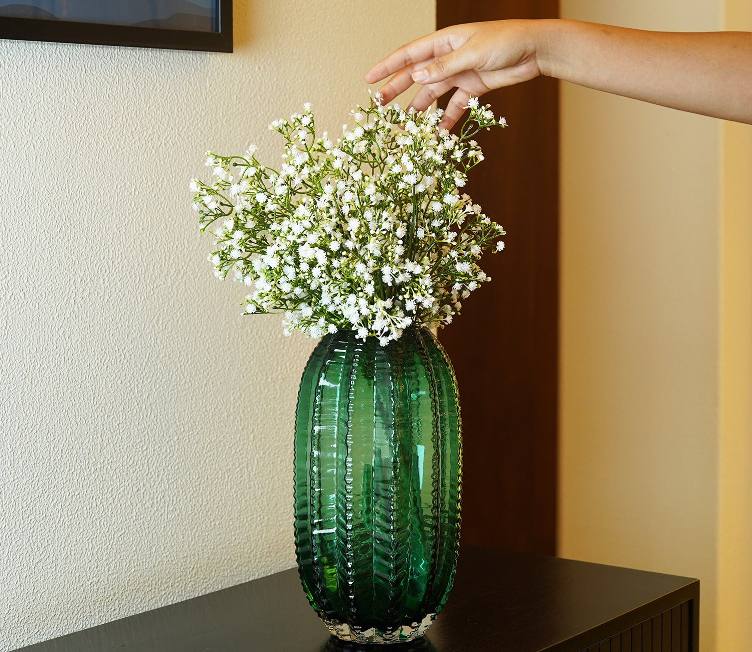 Verdant Glass Vase (Green, L)