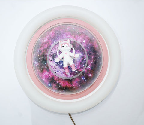 Crystal Starlight Pink Ceiling Light
