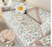 Petal Paradise Floral Printed 1 Seater Sofa Cover (Multi Color)