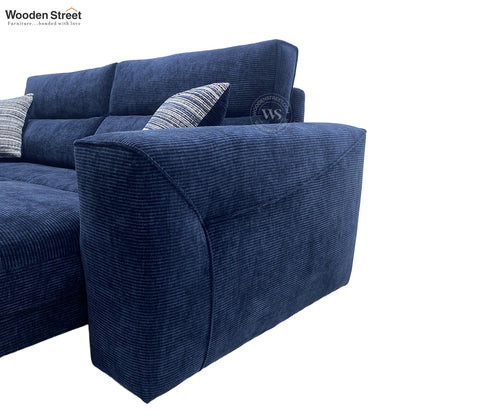 Midoro Powered Recliner Sofa with Extendable Seating (Blue)