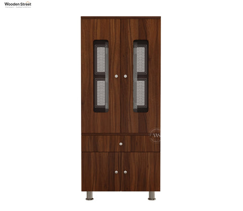 Atharv Engineered Wood Home Temple With Inbuilt LED Light System (Exotic Teak)