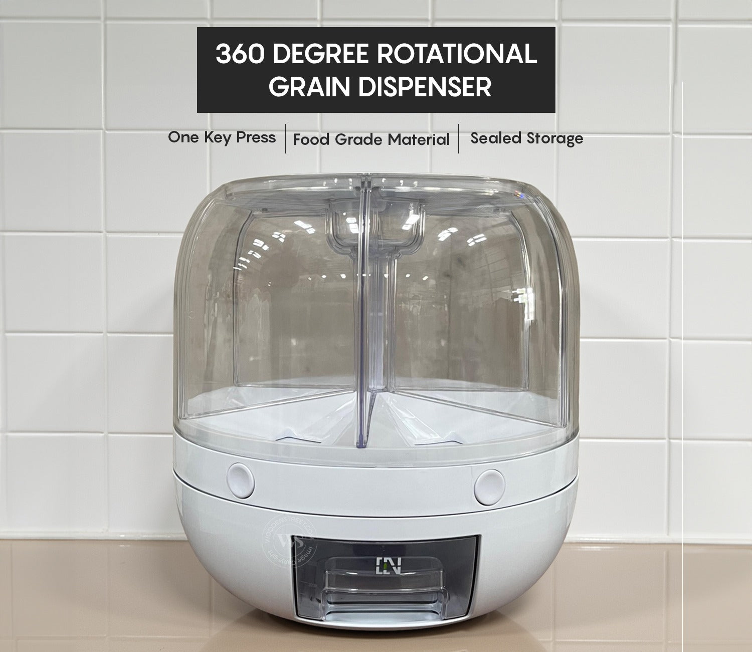 Callisto 6- Compartment All-In-One Rotating Grain Dispenser - Small