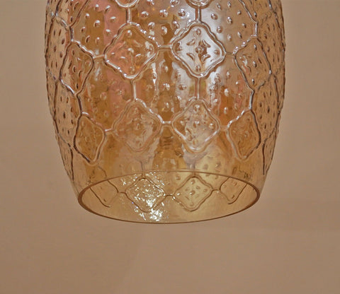 Sylvia Glass Lampshade Hanging Lights (Amber)