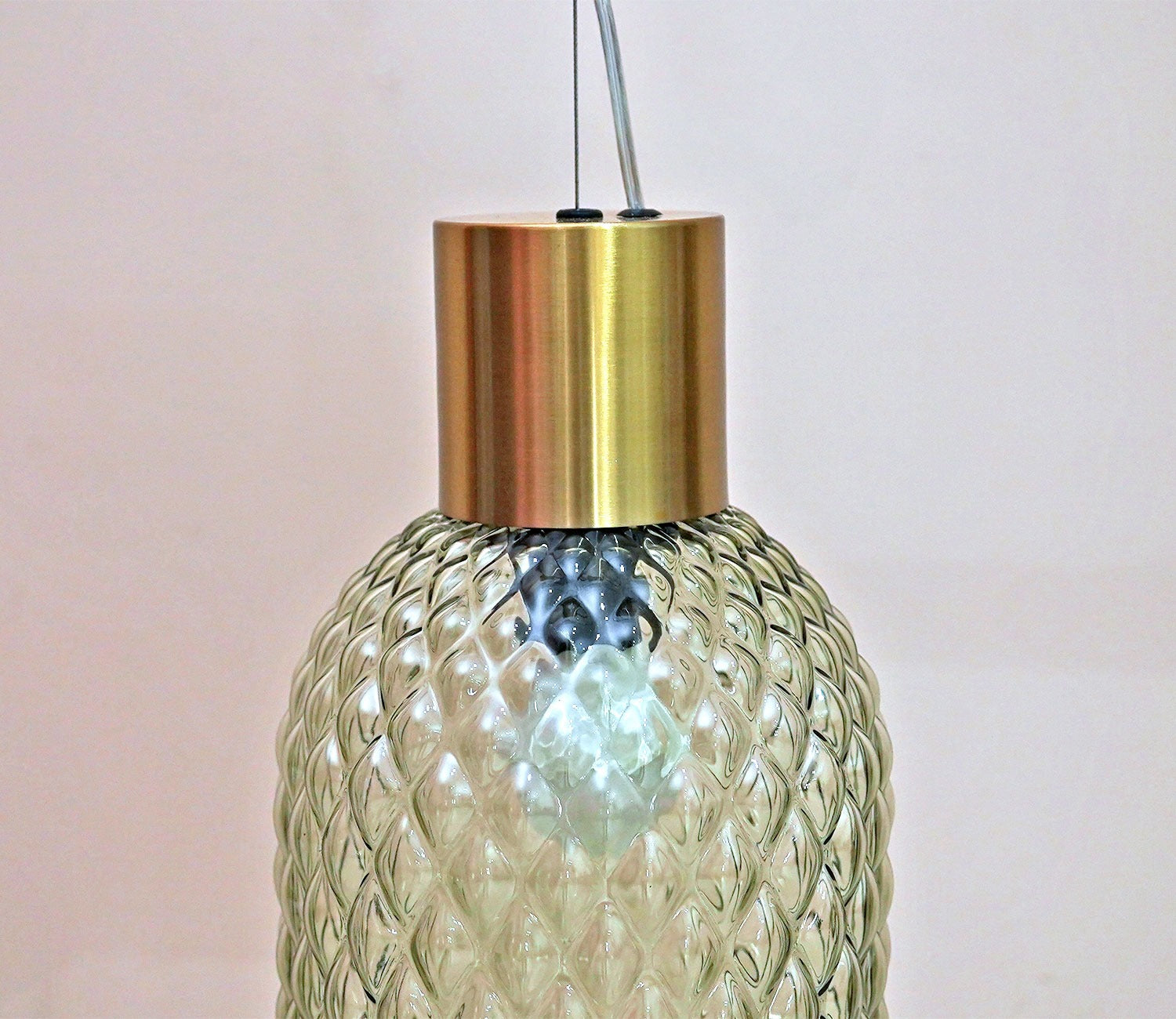 Eron Amber Glass Pendant Light