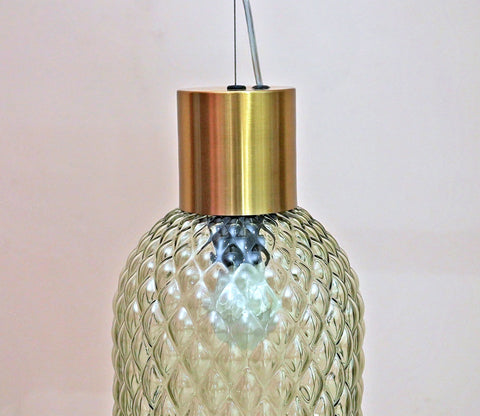 Eron Amber Glass Pendant Light