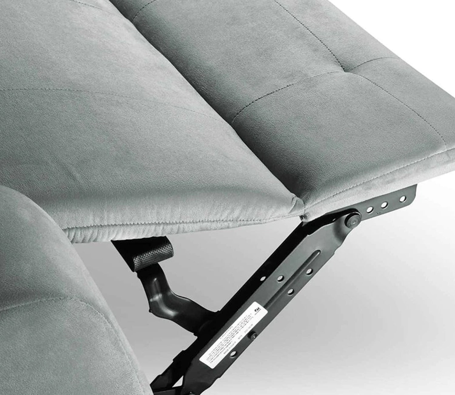 Vivian Fabric 1 Seater Manual Recliner Chair (Grey)