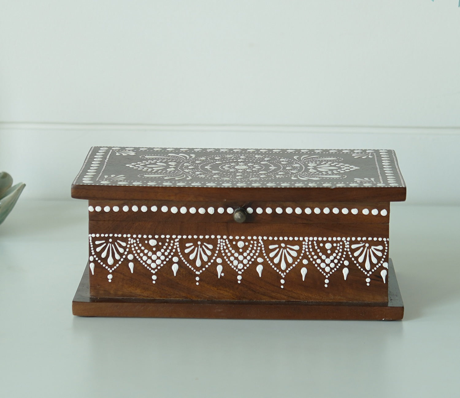 Medhini Hand Painted Solid Wood Jewellery Box