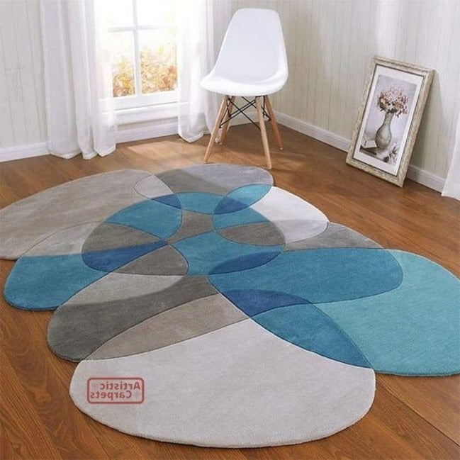 Trueliving ‎Mix Round Carpet Multicolor Round 9X9 Feet