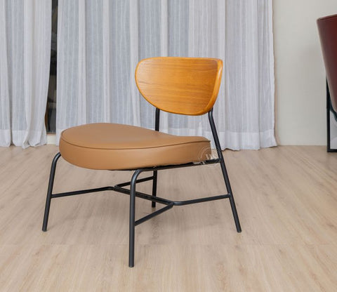 Seraphim Modern Dining Chair with Premium Upholstery (Brown)