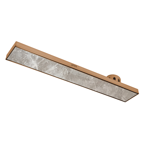 Trueliving Home Brown Marble Insert Shower Drain Channel (40 x 5 Inches) ROSE GOLD PVD Coated