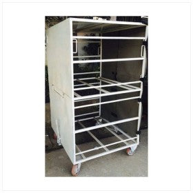 Trueliving_Material Handling Trolley Silver & Steel