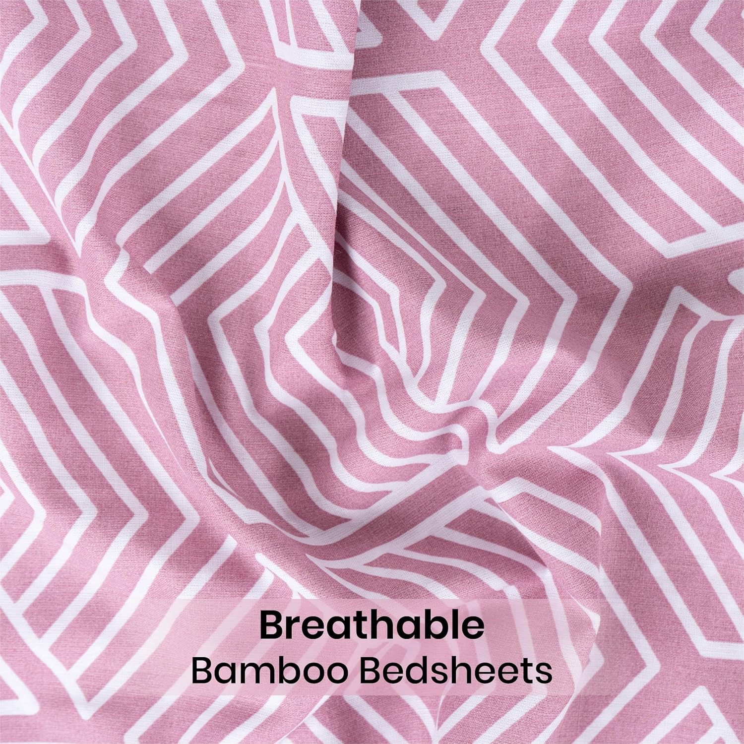 LINENCART Bamboo King Size Bedsheet with 2 Pillow Covers | 100x106 in | 300 TC Floral Printed Bedsheet for Double Bed King Size | Ultra Soft & Anti-Microbial King Size Bed Sheet | Pack of 1, Aqua Blue