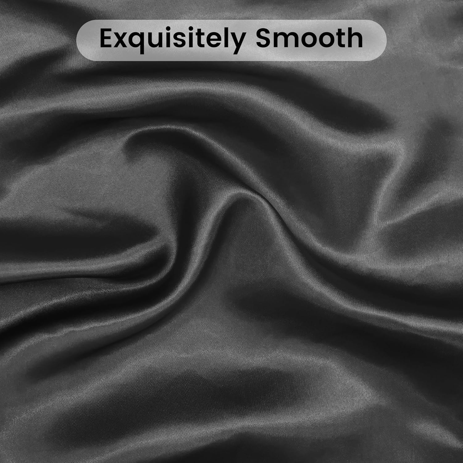 LINENCART Silky Satin Pillowcases Set of 2 – Queen Size 51x76cm, Frizz Control & Gentle on Skin, Silk-Like Feel with Envelope Closure – Gift Ready – Dark Green